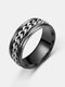 1 Pcs Stainless Steel Chain Rotating Fashion Simple Ring - #05