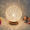 Rattan Ball Night Light Table Bedside Lamp Bedroom Home Decor Valentine Gift - White
