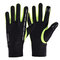 Mens Women Warm Fleece Outdoor Ski Cycling Gloves Full Finger Windproof Touch Screen Gloves - Green