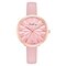 Trendy Dial Quartz Watch PU Leather Women Watch Waterproof Rose Gold Waist Watch - Pink
