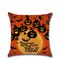 Cartoon Halloween Festival Pumpkin Pattern Linen Cushion Cover Home Sofa Office Soft Pillowcases - #2