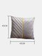 1 PC Velvet Multicolor Stripes Decoration In Bedroom Living Room Cushion Cover Throw Pillow Cover Pillowcase - Gray