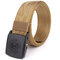 Mens Nylon Multi-color Belt Outdoor Slider Buckle Military Tactical Durable Belt Adjustable - Brown