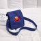 New Japanese Personality Fries Bag Canvas Handbags Cartoon Sesame Street Judi Shoulder Messenger Bag - Blue