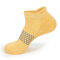 Men Breathable Stretchy Short Ankle Sock Casual Sport Non-slip Sweat Durable Hosiery - Yellow