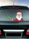 Santa Claus Pattern Car Window Stickers Wiper Sticker Removable Christmas Stickers - #15