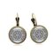 Ethnic Datura Earrings Retro Sliver Drop Earrings Alloy French Hook Earrings For Women - Bronze 2
