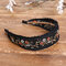 Ethnic Embroidery Lace Girl Headband Rural Girl Wind Suede Floral Fabric Headband Hair Accessories - 05