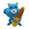 Kawaii Squirrel Squishy Gift Toy - Light Blue