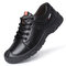 Men Brief Non Slip Lace Up Soft Sole Casual Outdoor Shoes - Black