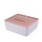 Multifunktionale Tissue-Aufbewahrungsbox Desktop-Fernbedienungs-Aufbewahrungsbox - Rosa