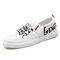 New Graffiti Canvas Shoes Fashion Trend Wearable Wild Sports Shoes Hong Kong Small White Shoes Factory A96 - White