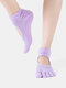 Women Pure Cotton Breathable Sweat Absorbing Sports Yoga Socks Backless Open Toe Yoga Socks - #03
