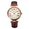 CHENXI Unisex Business Casual Watches for Women Leather Mens Watches  - Brown