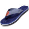 Men Large Size Slippers  Beach Flip Flops - Dark Blue