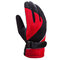 Women Mens Warm Waterproof Windproof Touch Screen Cycling Patchwork Gloves Full Finger Ski Gloves - Red