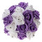 11.8'' Crystal Bridal Bridesmaid Bouquet Foam Flower Roses Wedding Posy - #07