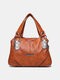 Women Retro Multi-Layers Handbag Crossbody Bag Satchel Bag - Brown