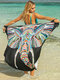 Plus Size Animal Print Swimsuits Multi-Ways Wearing Women Cover Ups Beachwear - #02