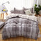 4Pcs Striped Bedding Sets Queen King Size Bedspread Quilt Sets - #6