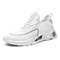 Men Light Weight Cloth Fabric Lace Up Daily Running Sport Casual Shoes - White
