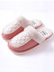 Women Waterproof Soft Comfy Warm Home Slippers - Red