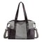 Canvas Large Capacity Tote Handbag Shoulder Bag For Women - Grey