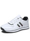 Men Stylish Comfy Light Weight Lace Up White Forrest Shoes - White
