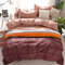 4Pcs Striped Bedding Sets Queen King Size Bedspread Quilt Sets - #3