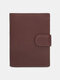 Men Vintage Genuine Leather Multi-Slots RFID Large Capacity Casual Wallet Purse - Coffee
