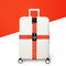 旅行荷物クロスストラップスーツケースバッグパッキングベルトラベル付き安全なバックルバンド - G
