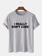 Mens Funny Slogans Short Sleeve 100% Cotton Basic T-shirts - Grey