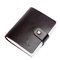 Unisex Genuine Leather Fashion 60 Card Slots Large Capacity Card Holder - Coffee