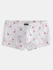 Men Sexy Funny Print Boxer Briefs Cartoon Cute Cotton Comfortable Patchwork Stretch Underwear - #05