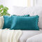 Simple Wind Velvet Ball Hug Pillowcase Plain Sofa Pillowcase Rectangular Waist Pillowcase - #12