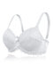Push Up Lace Lightly Lined Breathable Bras - White