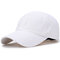 Men's Summer Adjustable Breathable Mesh Hat Quick Dry Cap Outdoor Sports Climbing Baseball Cap - White