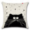 1 PC Cartoon Cat Hug Pillowcase Cushion Cover Home Linen Throw Pillow Cover Bags Home Car Decor - #3