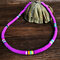 6mm Polymer Clay Necklace Soft Pottery Choker Necklace 10 Colors  Surfer Beads Collar Handmade Clavicle Chain - Purple