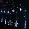 5 متر 138 المصابيح عيد الميلاد الجنية أضواء اكليل Led سلسلة أضواء ستار جارلاند نافذة الستار الديكور الداخلي هالوين حفل زفاف الإضاءة - أبيض