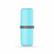 KCASA Different Color Portable Toothbrush Cup Toothpaste Box Handy Travel Toothbrush Toothpaste Cups - Light Blue