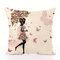 Fairy tales Flower Style Printed Pillow Cover Butterfly Girls Pillow Case house Bed Hotel Decorative - #4
