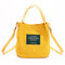 Women Canvas Bag Summer Must-have Lightweight Handbag Crossbody Bag - Yellow