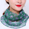 Women Breathable Thin Face Mask Open Riding Veil Shade Sunscreen Triangle Silk Scarf Neck Mask - #03