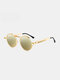 Unisex Metal Full Round Frame UV Protection Fashion Avant-garde Sunglasses - #07