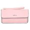 Women Flap Solid Long Wallet Phone Bag Clutch Bag - Pink