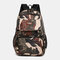 Men Large Capacity Camouflage Waterproof Student School Bag Travel Outdoor Backpack - #01