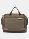 Men Business 13.3 Inch Laptop Bag Briefcases Messenger Bag Handbag Shoulder Bag - Coffee