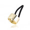 1PC Fashion Punk Women Metel Hair Ring Rope Elastic Hair Tie Ponytail Holder Hair Accessories - Gold