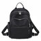 Simple And Stylish Large-capacity Backpack Girl Casual Light Oxford Cloth Bag Trend Wild Shopping Backpack - Black